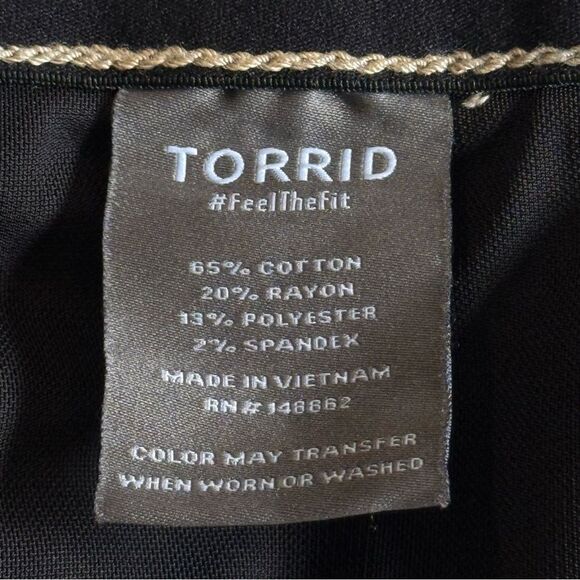 Torrid Bombshell Wide Leg Super Soft Jeans Feel The Fit Tummy Control Sz 22 Tall - Picture 9 of 12